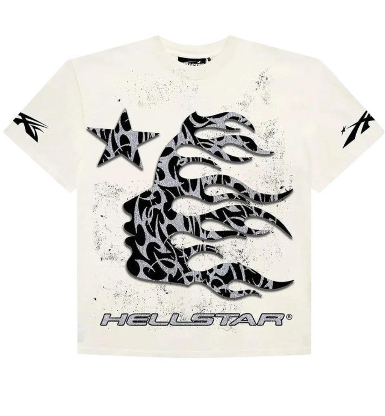 Hellstar Glitter P2P T-Shirt 'Black'