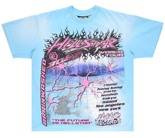 Hellstar Neuron T-Shirt 'Light Blue'