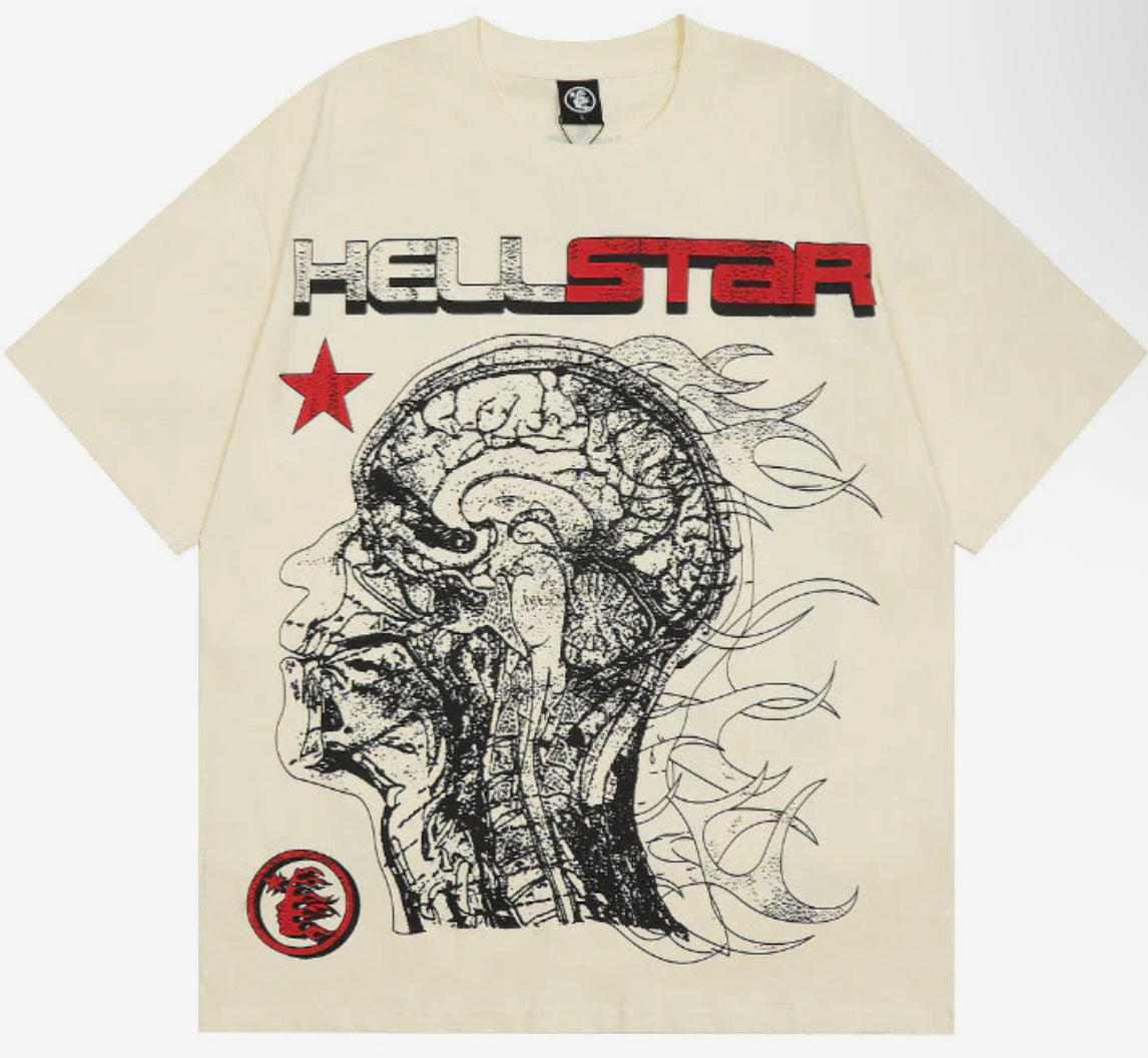 Hellstar Cranium Tee Cream