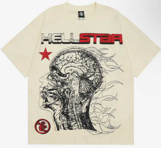 Hellstar Cranium Tee Cream