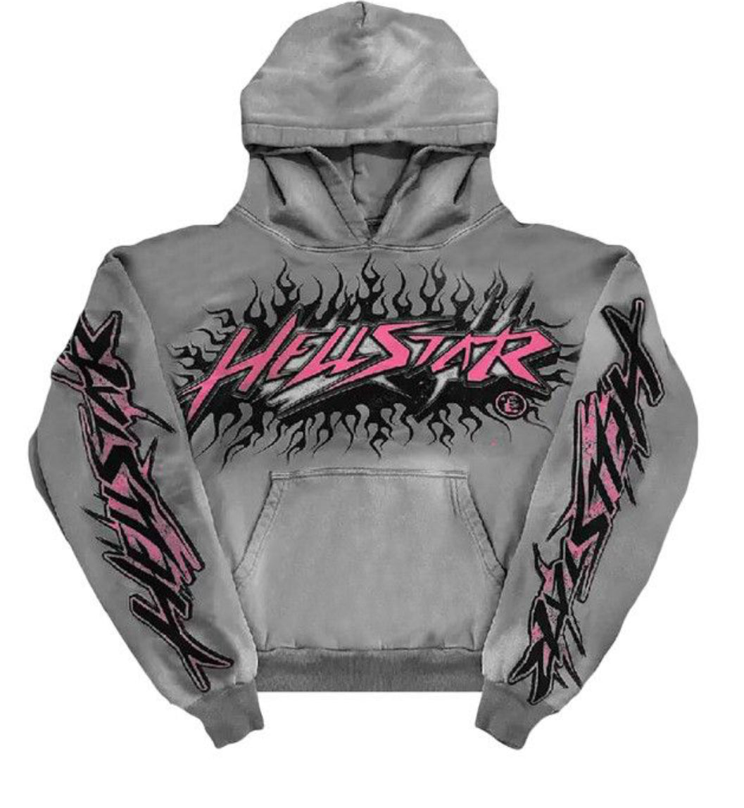 Hellstar brainwashed without brain hoodie grey