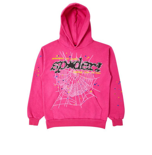 Sp5der p*nk V2 Hoodie "pink"