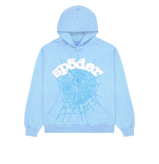 Sp5der web Hoodie "sky blue"