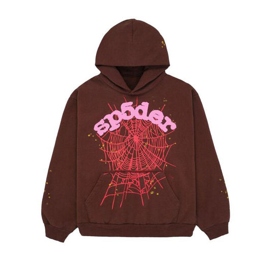 Sp5der web Hoodie "Brown"
