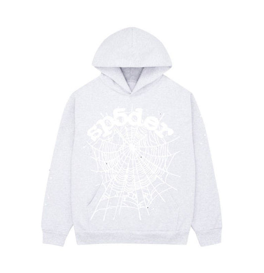 Sp5der OG Web Hoodie "Heather Grey"