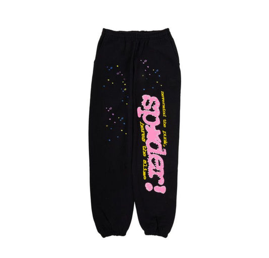 Sp5der p*nk V2 Sweatpants "Black"